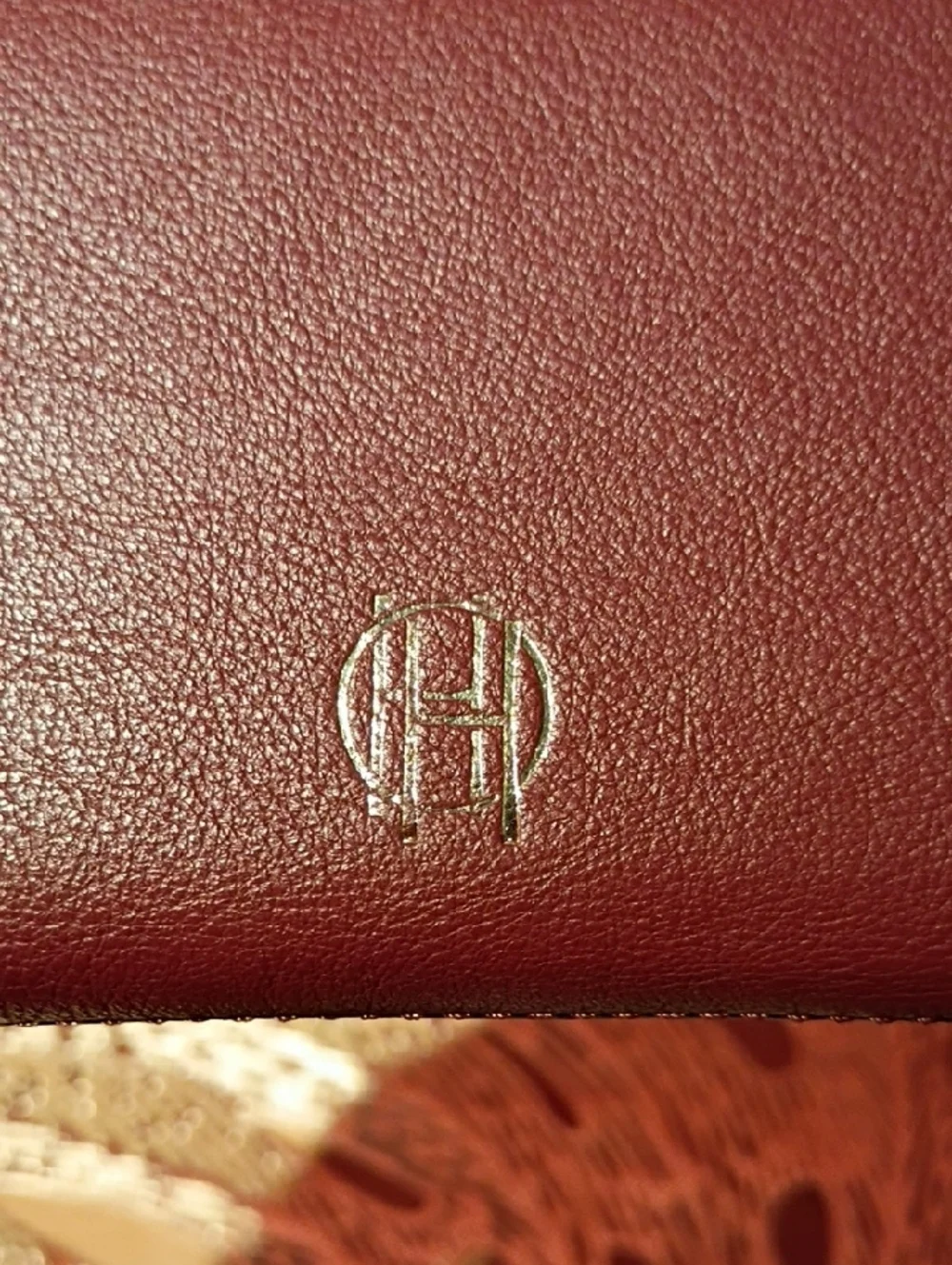 House of Harlow 1960 Wine Red Wristlet Wallet